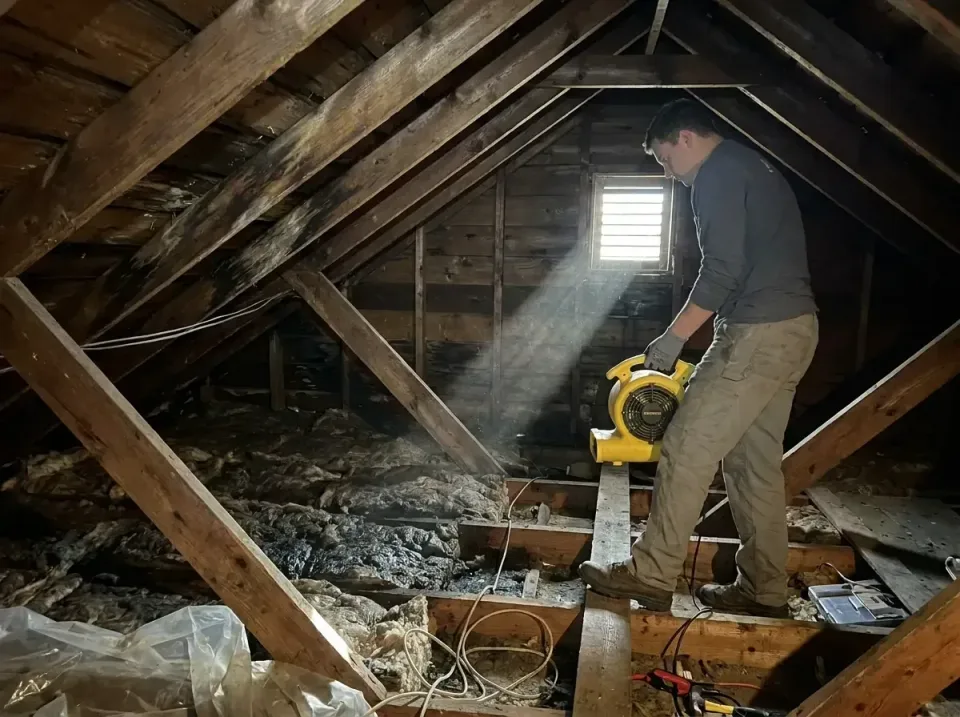 attic-water-damage-drying-proc-007 — frequently asked questions, Emergency Water Extraction & 24/7 Flood Response in Westlan…